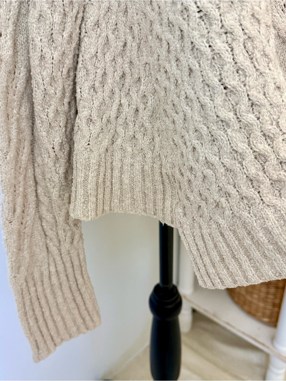 Peruvian Connection Oatmeal Pima Cotton Sweater XL - Picture 8 of 10